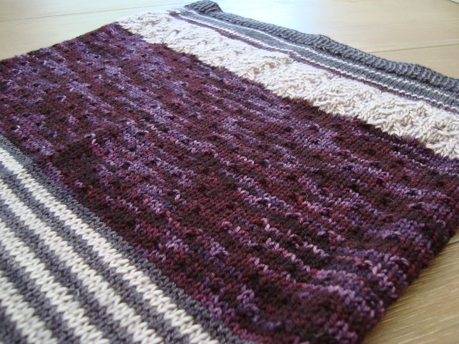 T44 - 3 color cashmere cowl 4